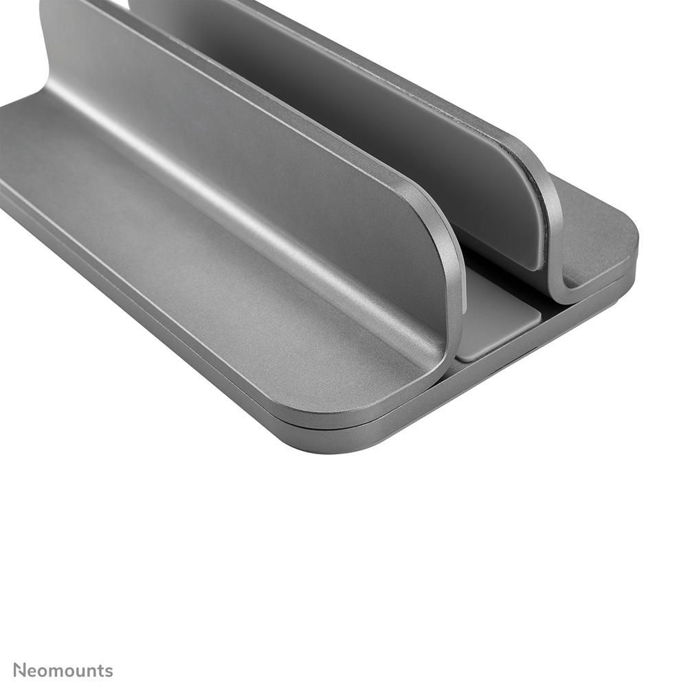 Neomounts vertikaler Laptop-Ständer - Notebook-Aufbewahrungsständer - Silber - Aluminium - 27,9 cm (11 Zoll) - 43,2 cm (17 Zoll) - 279,4 - 431,8 mm (11 - 17 Zoll)