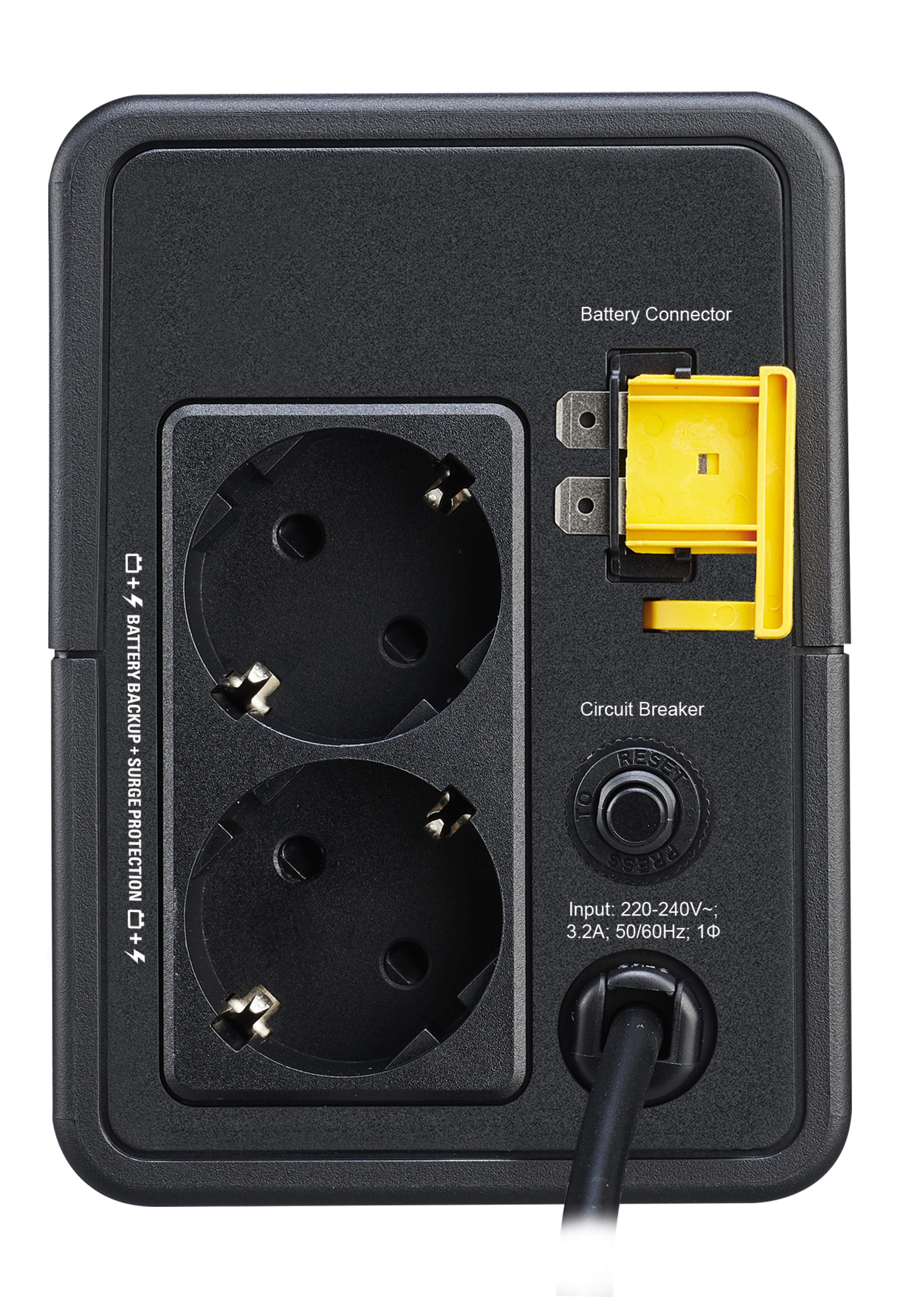 APC BVX700LI-GR - Easy UPS 700VA, 230V, AVR, Schuko Sockets
