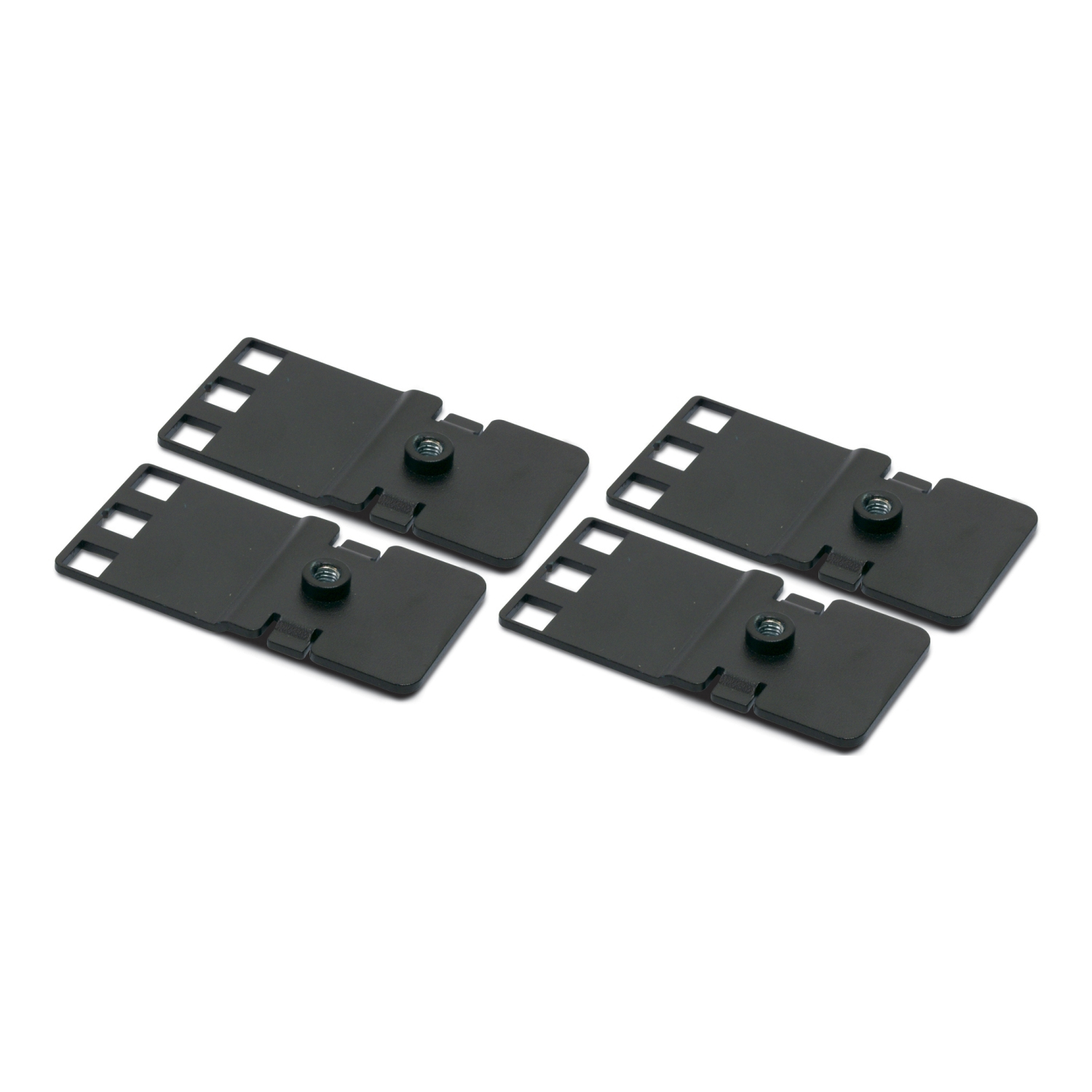 SIM-Kartenhalter, SIM-Fach, Metallclip, Schwarz, Vierer-Set