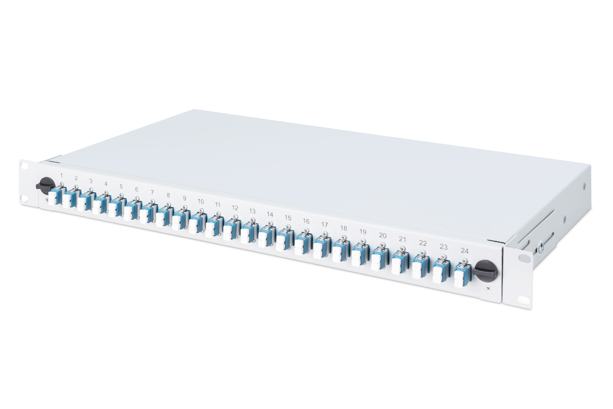 Patchpanel, 24-Port, RJ45, Patchpanel 24, Metallgehäuse