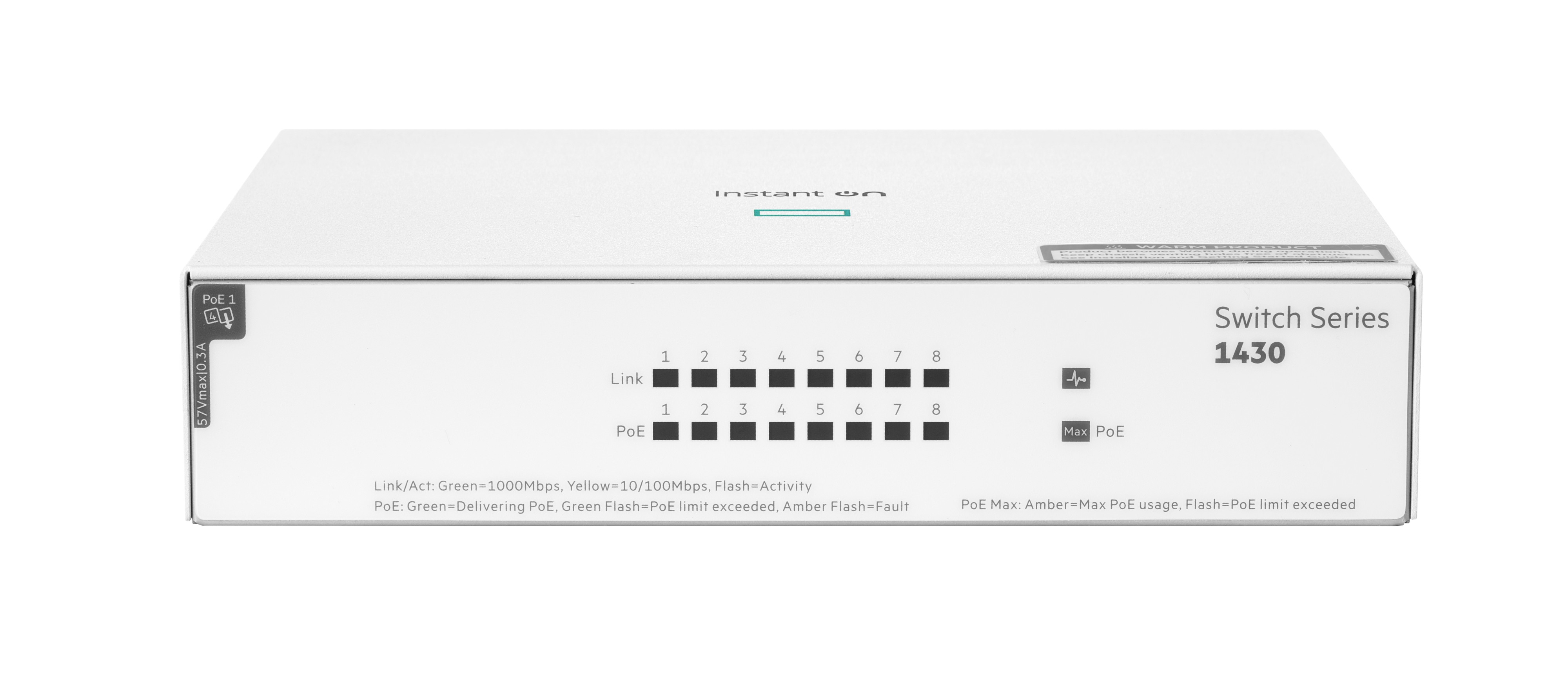 HPE R8R46A Switch 8x10/100/1000, PoE, 64W, lüfterlos, rackmount, Elektronik, Hardware, Computerausrüstung, Modem, Kiste
