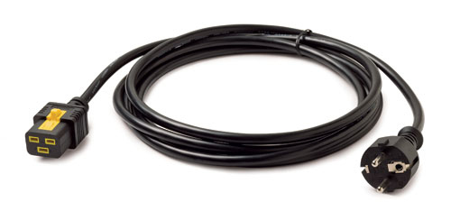 APC AP8755 - Power Cord, Locking C19 to CEE/7 Schuko, 3.0m