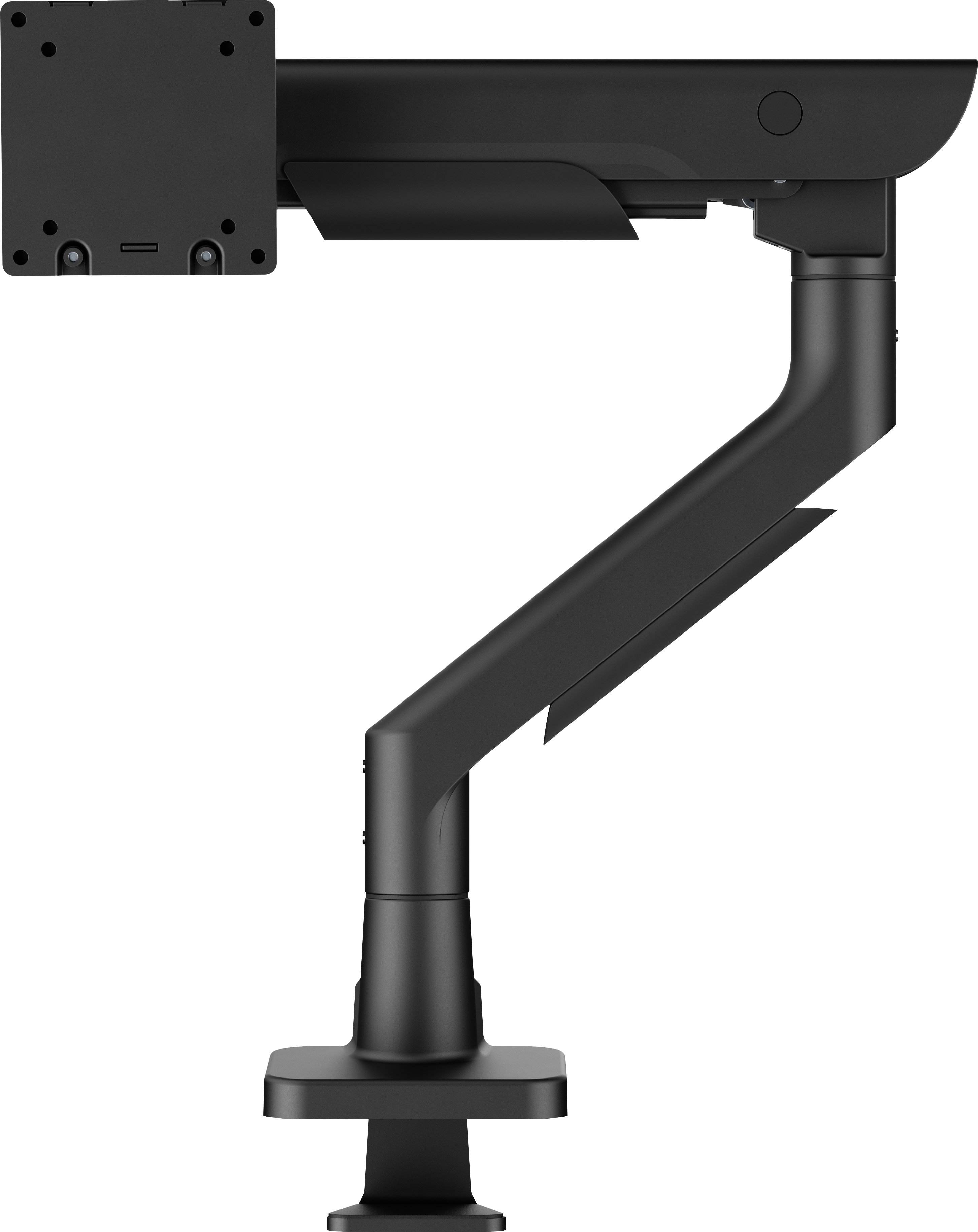 Monitorarm, Schreibtischhalterung, verstellbar, schwarz, stabil
