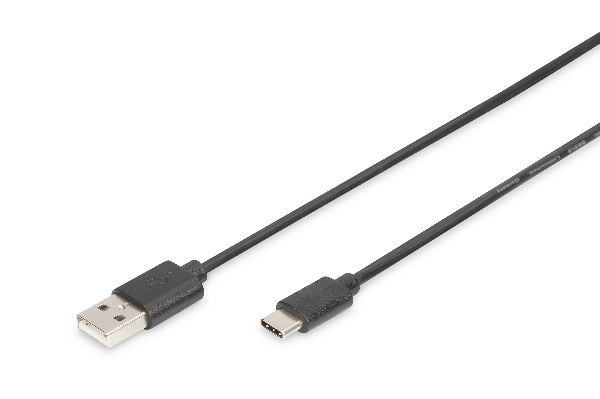 DIGITUS AK-300154-010-S USB Type-C Anschlusskabel, Typ C auf A St/St, 1.0m