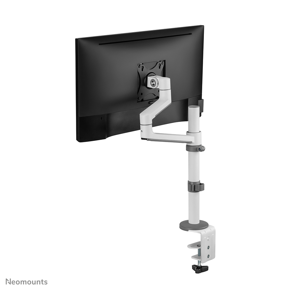Neomounts Monitor-Tischhalterung - Klemme /Bolzen - 8 kg - 43,2 cm (17") - 68,6 cm (27") - 100 x 100 mm - Weiß