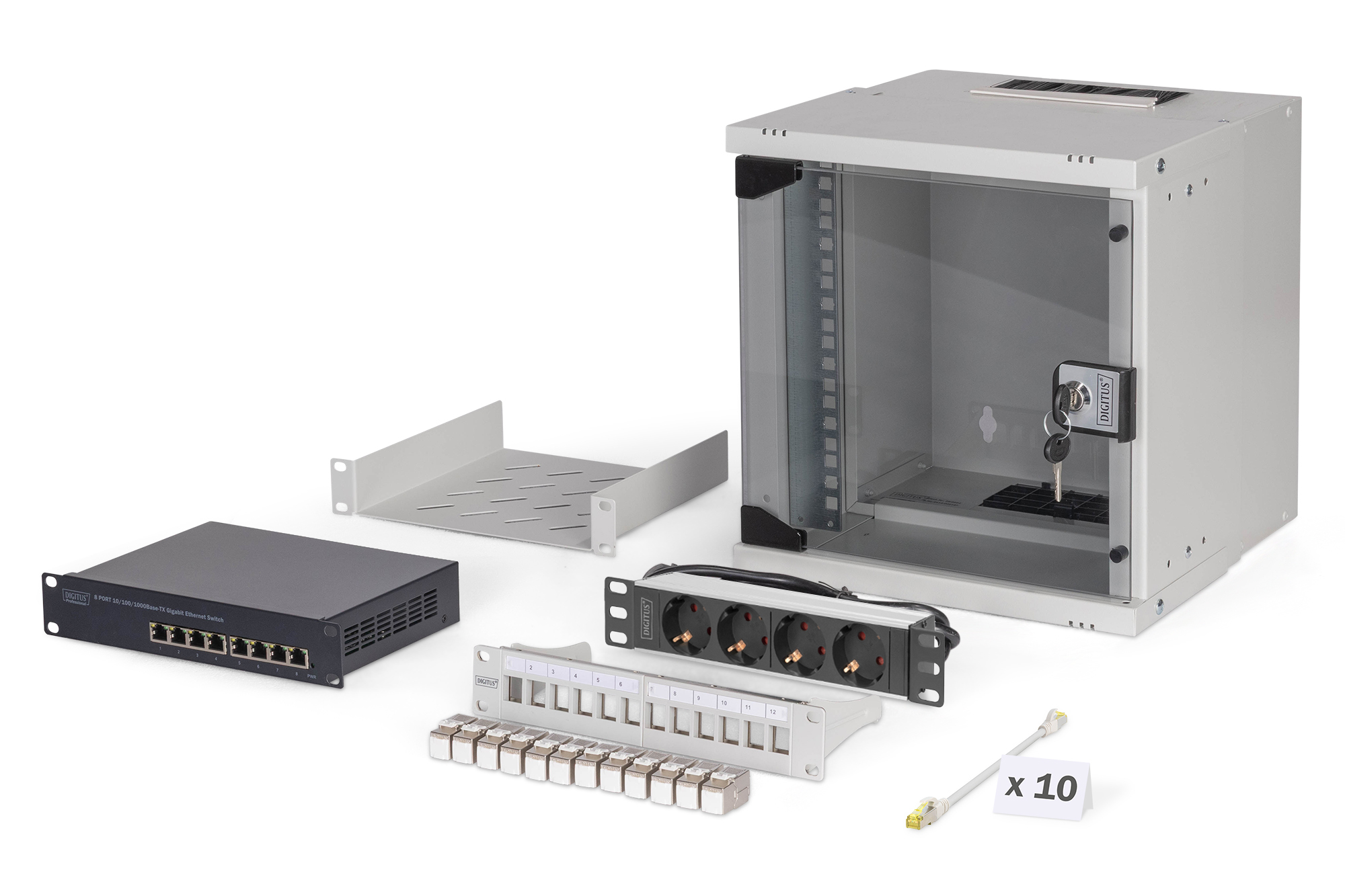server, Rackmontage, Netzwerk-Switch, Steckdosenleiste, Gehäusezubehör