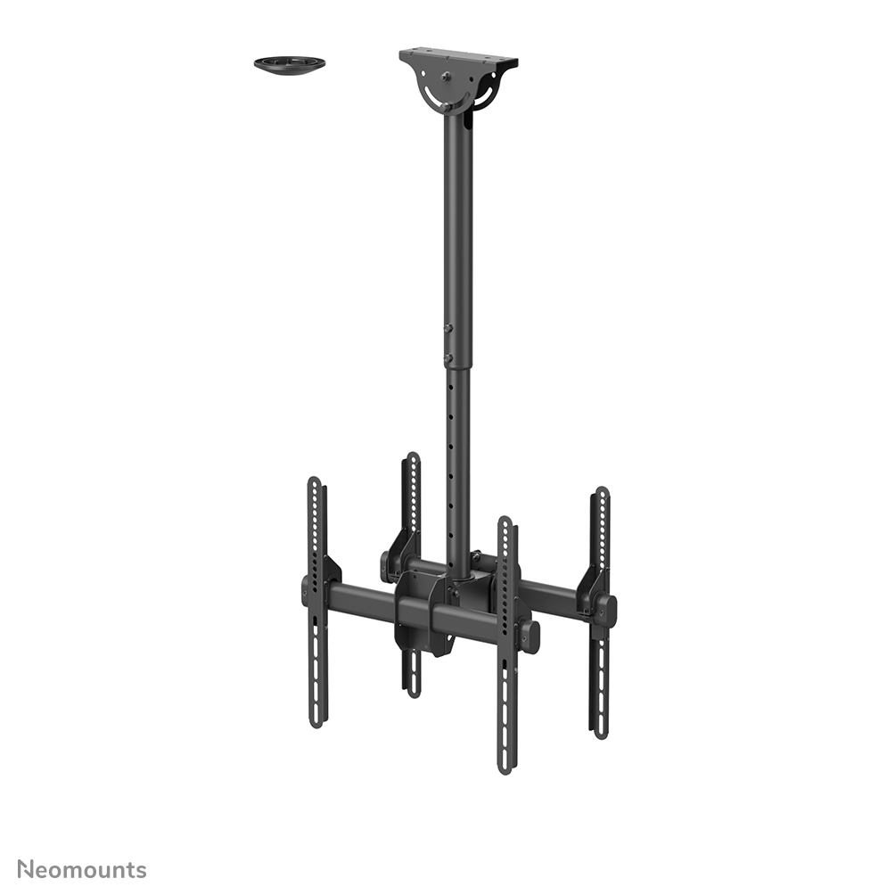 Neomounts NM-C440DBLACK Doppel Monitor-/TV-Deckenhalterung 32-60" - H 56-91 cm Neomounts NM-C440DBLACK Doppel Monitor-/TV-Deckenhalterung 32-60" - H 56-91 cm