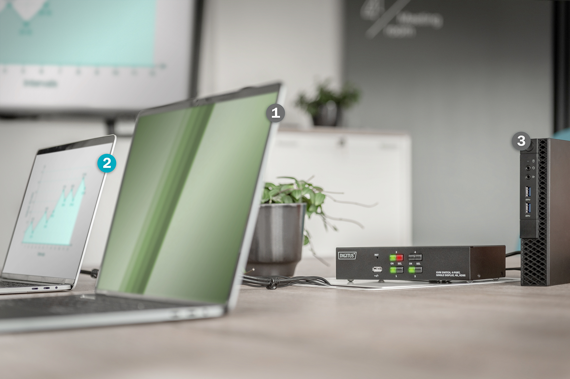 Laptop, Monitor, Docking station, USB-Ports, Stromgerät