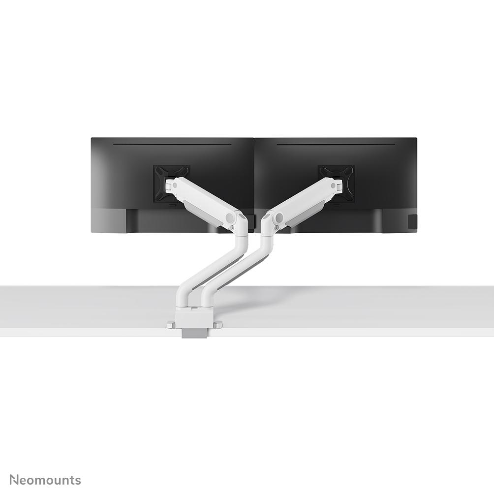 Monitorständer, Dualer Monitorarm, Schreibtischhalterung, Ergonomischer Arm, Weiß