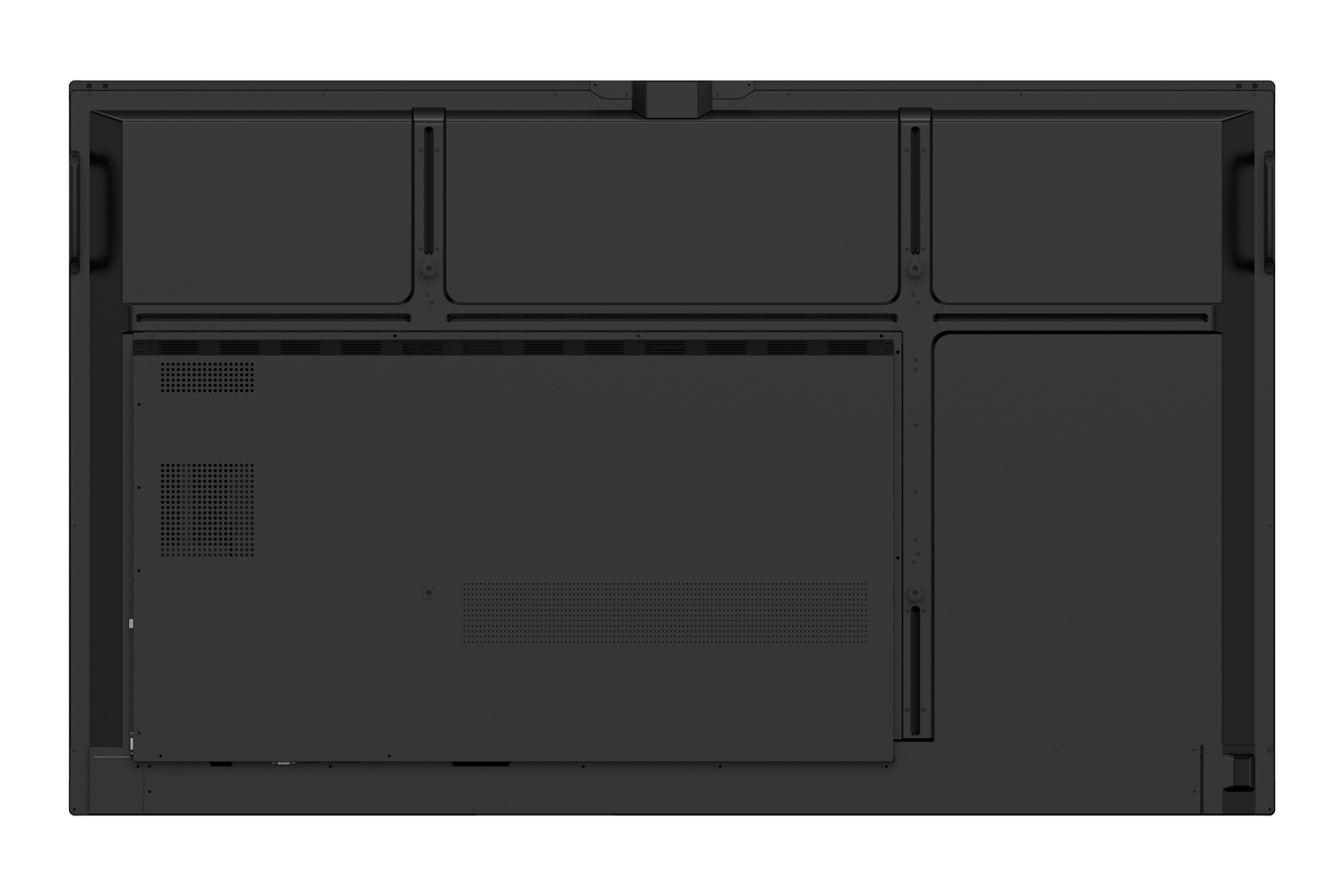 Fernseher, Rückseite, Verschraubungen, Lüftungsgitter, Gehäuse