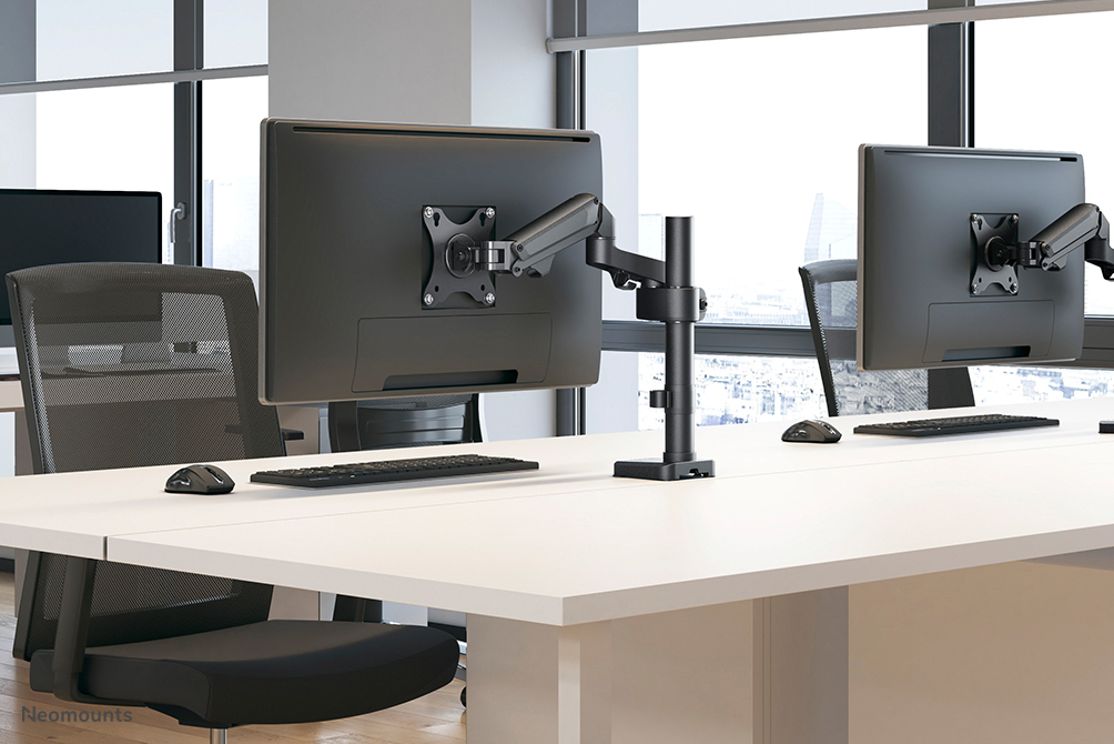 Neomounts Monitor-Tischhalterung - Klemme /Bolzen - 7 kg - 43,2 cm (17 Zoll) - 68,6 cm (27 Zoll) - 100 x 100 mm - Schwarz