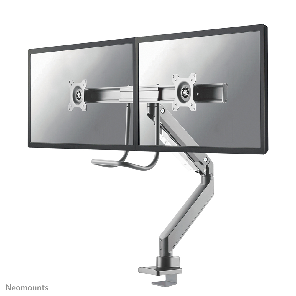 Neomounts NM-D775DXSILVER Monitorarm 10-32" - Gasfeder - Topfix - 180°-Stopp Neomounts NM-D775DXSILVER Monitorarm 10-32" - Gasfeder - Topfix - 180°-Stopp