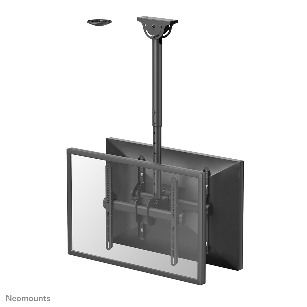 Neomounts NM-C440DBLACK Doppel Monitor-/TV-Deckenhalterung 32-60" - H 56-91 cm Neomounts NM-C440DBLACK Doppel Monitor-/TV-Deckenhalterung 32-60" - H 56-91 cm
