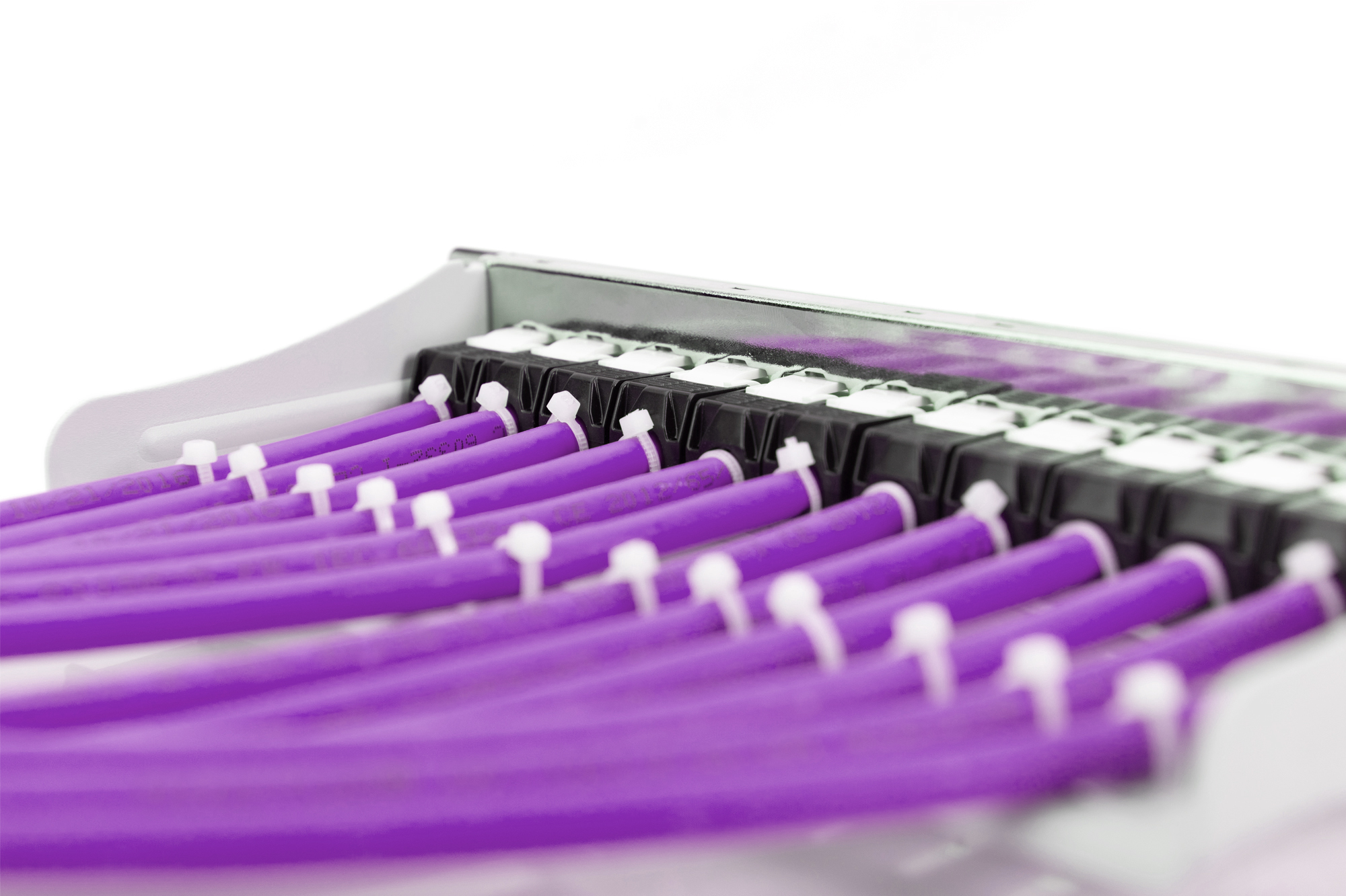 purple cables, cable bundle, split loom, electrical components, gauge wires