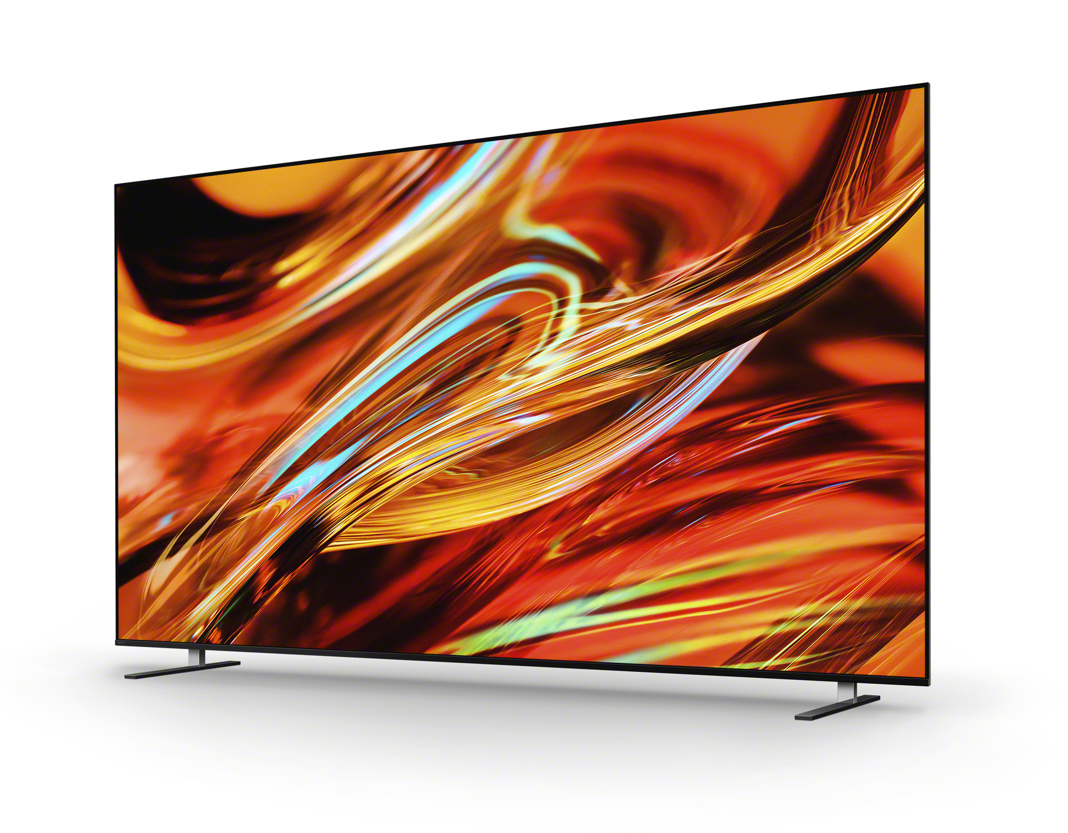 Fernseher, Flachbildschirm, OLED?, 4K?, abstraktes Muster