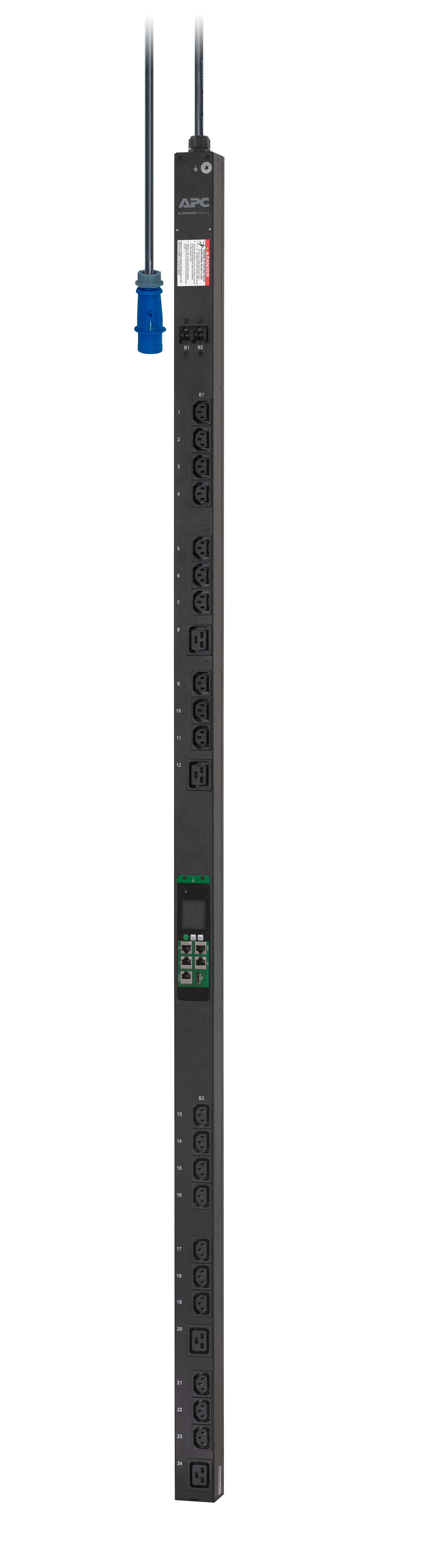 APC EPDU1132MBO - EasyPDU, Metered-by-Outlet, ZeroU, 32A, 230V, (20) C13 & (4) C19 APC EPDU1132MBO - EasyPDU, Metered-by-Outlet, ZeroU, 32A, 230V, (20) C13 & (4) C19