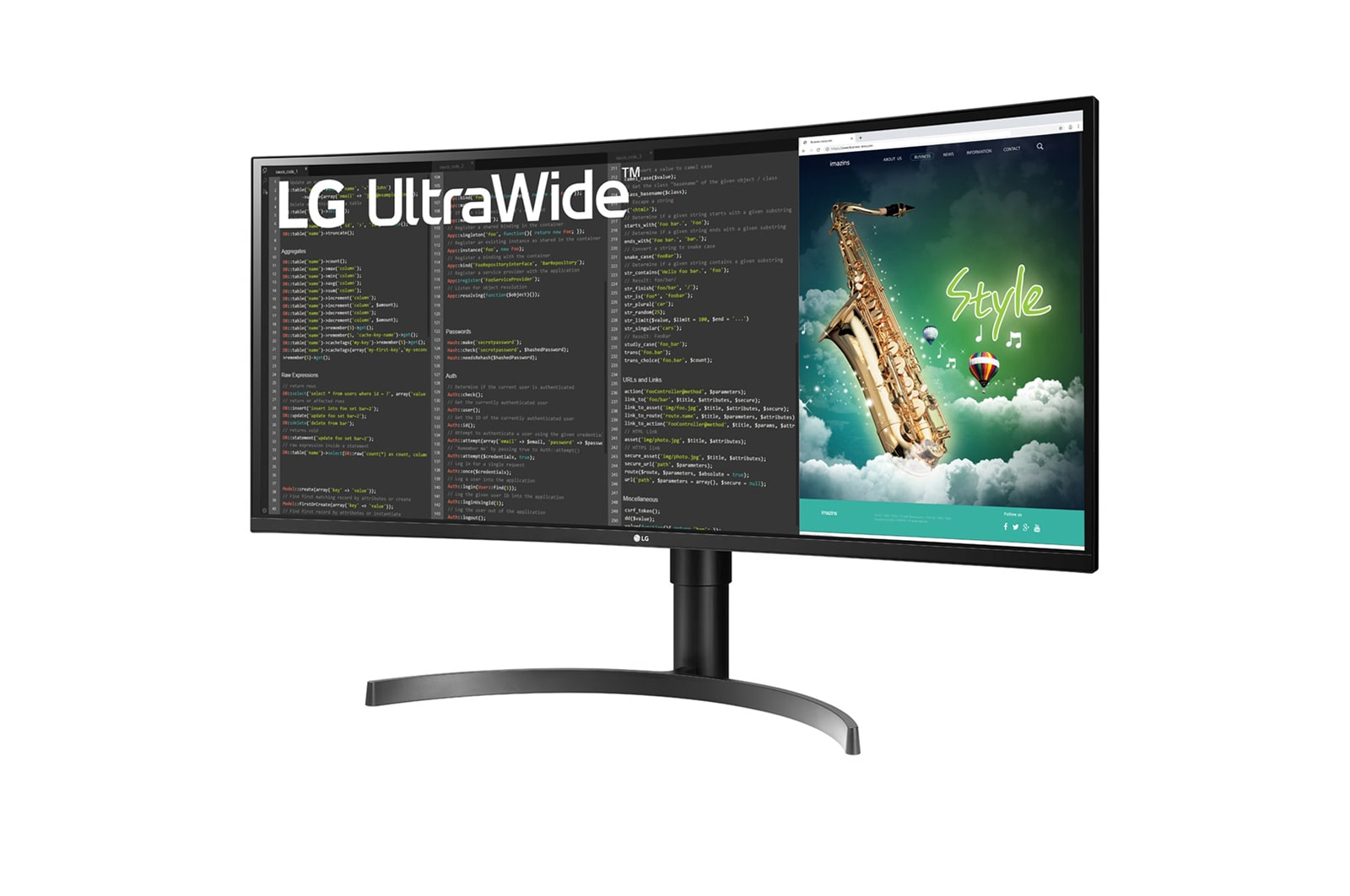 LG Monitor 35" 35WN75CP-B Ultrawide Curved HDMI DP USB IPS 21:9 blac LG Monitor 35" 35WN75CP-B Ultrawide Curved HDMI DP USB IPS 21:9 blac