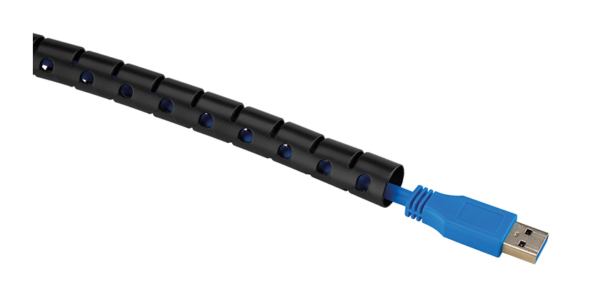 USB-Kabel, Verlängerung, schwarzes Kabel, blauer Stecker, USB-A