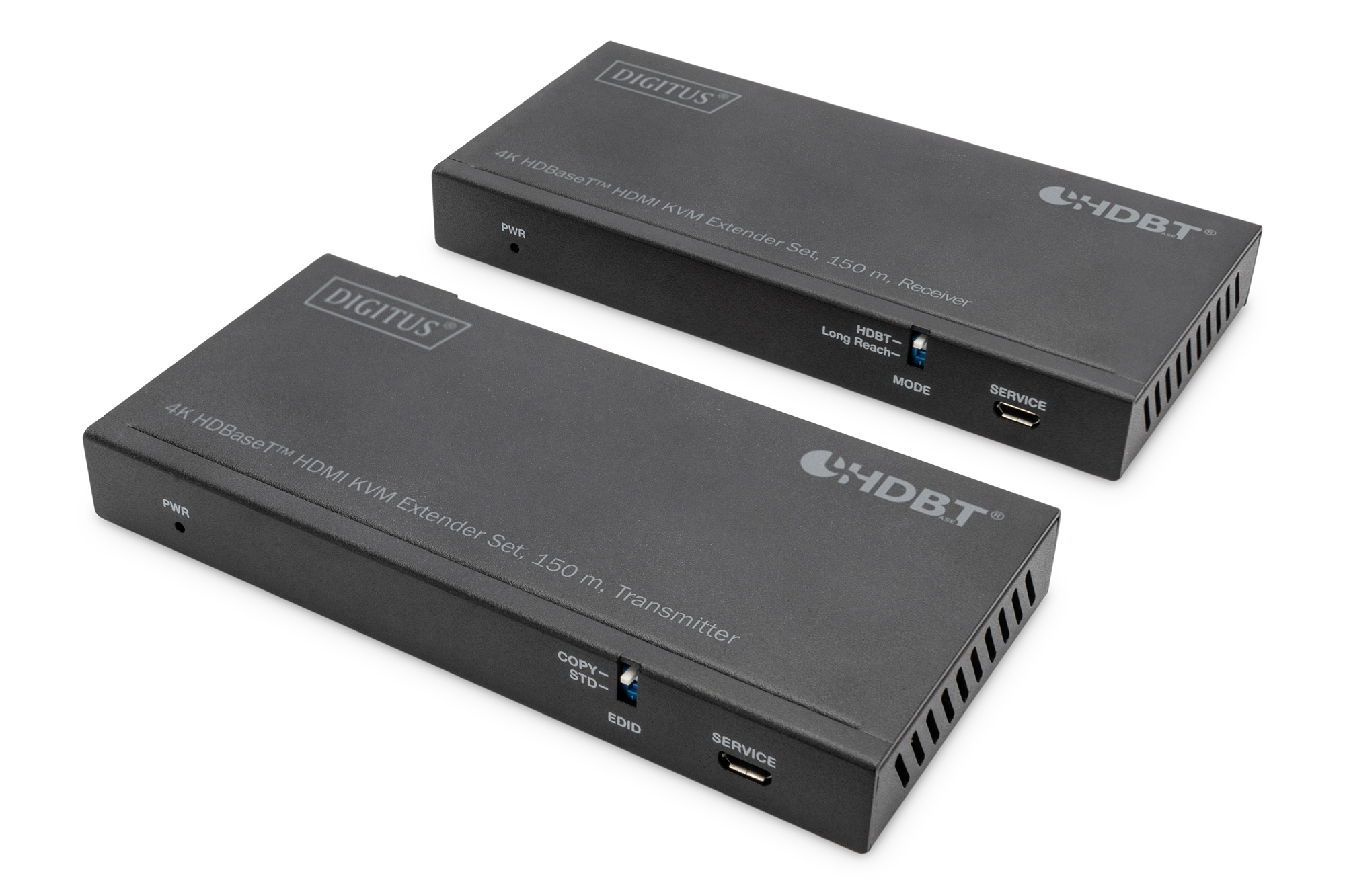 HDBaseT-Empfänger, KVM-Übertrager, HDMI-Verlängerung, 4K-Basis, PWR-Anzeige