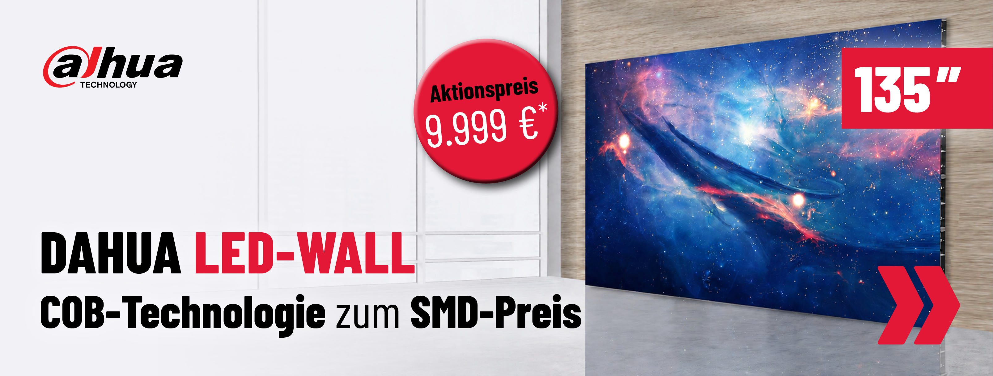 LED-Wall, COB-Technologie, 135'', Fernseher, Anzeige