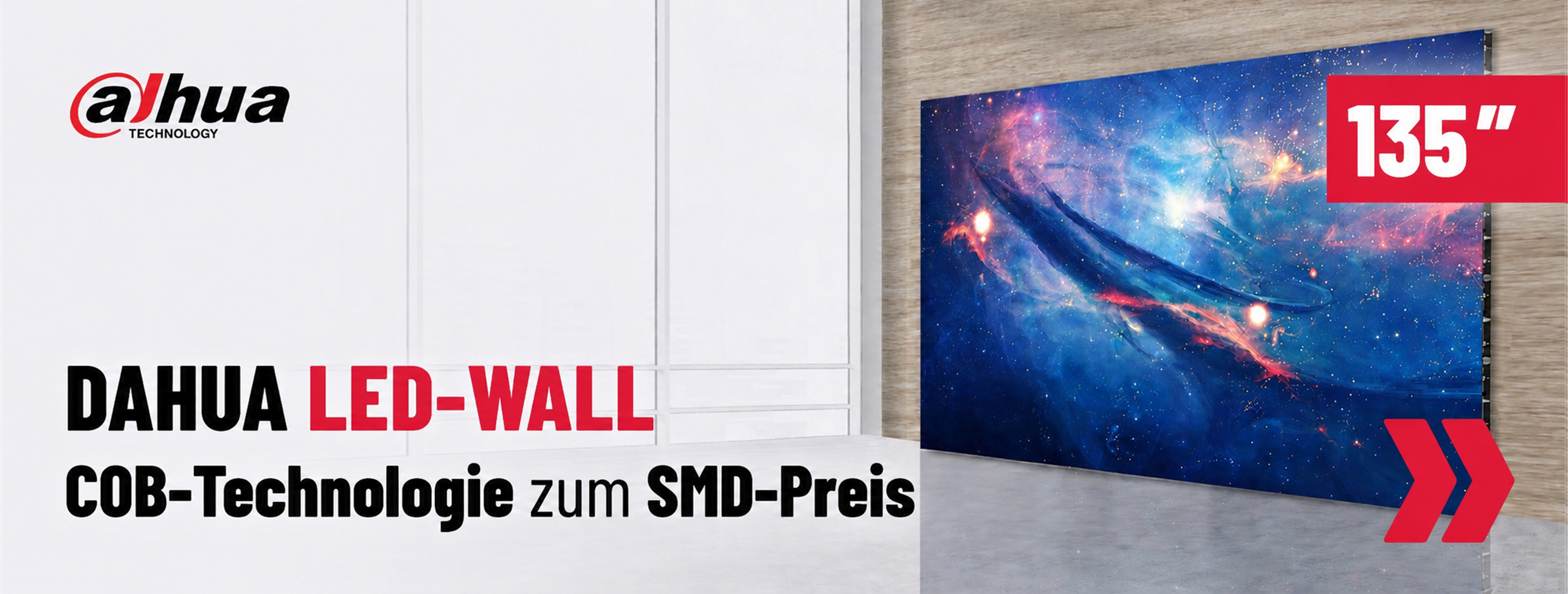 LED-Wall, TV, 135, COS Technology, großer Bildschirm