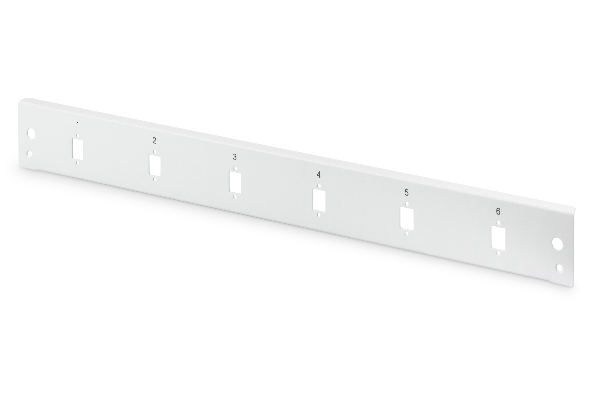 Patchpanel, 6-Port, Rack, Abdeckplatte, Montageplatte