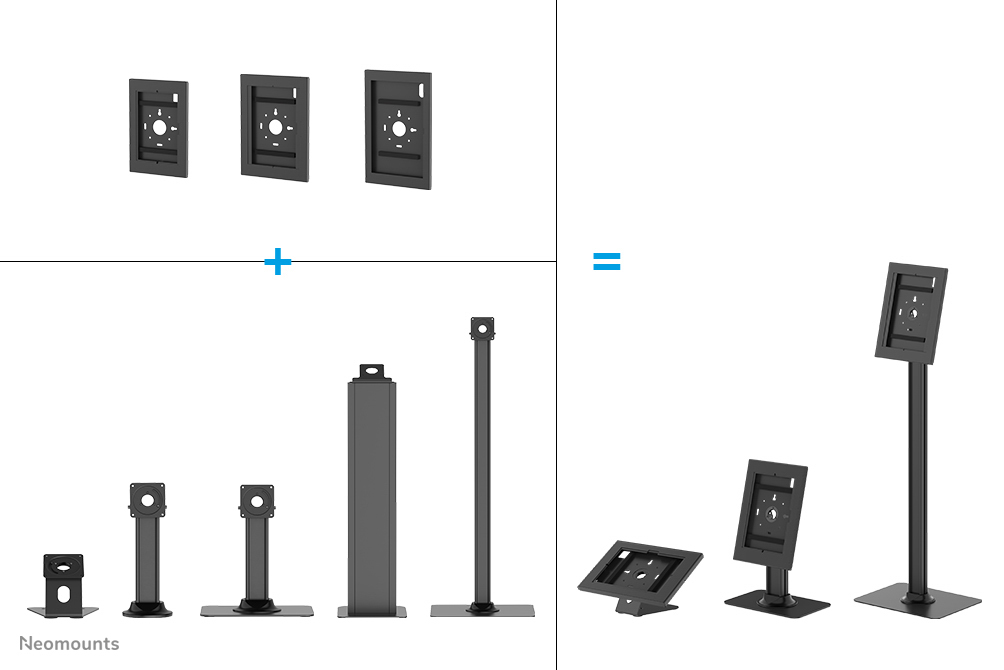wandhalter, Montageplatte, verstellbarerStänder, Montagekit, Rahmen mit Loch