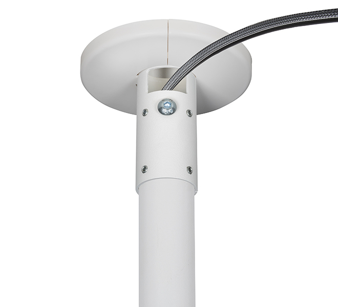 B-TECH SYSTEM V - CCTV Ceiling Mount for a VESA 200 Tilt Screen and Dome Surveillance Camera - 1m Ø38mm Pole BT5964-FD100/W B-TECH SYSTEM V - CCTV Ceiling Mount for a VESA 200 Tilt Screen and Dome Surveillance Camera - 1m Ø38mm Pole BT5964-FD100/W