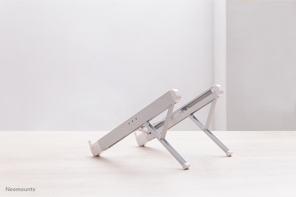 Laptopständer, verstellbarer Ständer, Metall, Silber, klappbar
