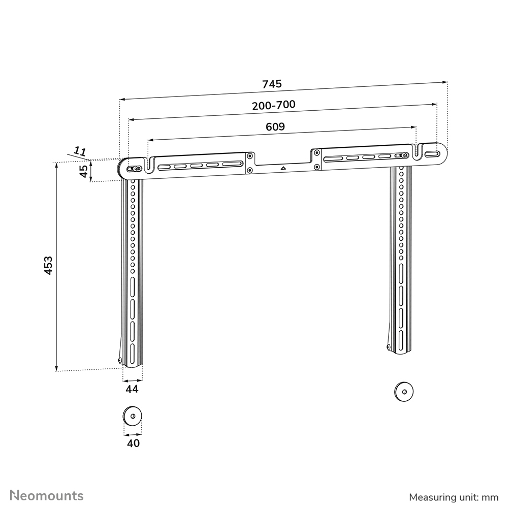 wand-halterung, TV-haltee, verstellbar, stahl, messmaße
