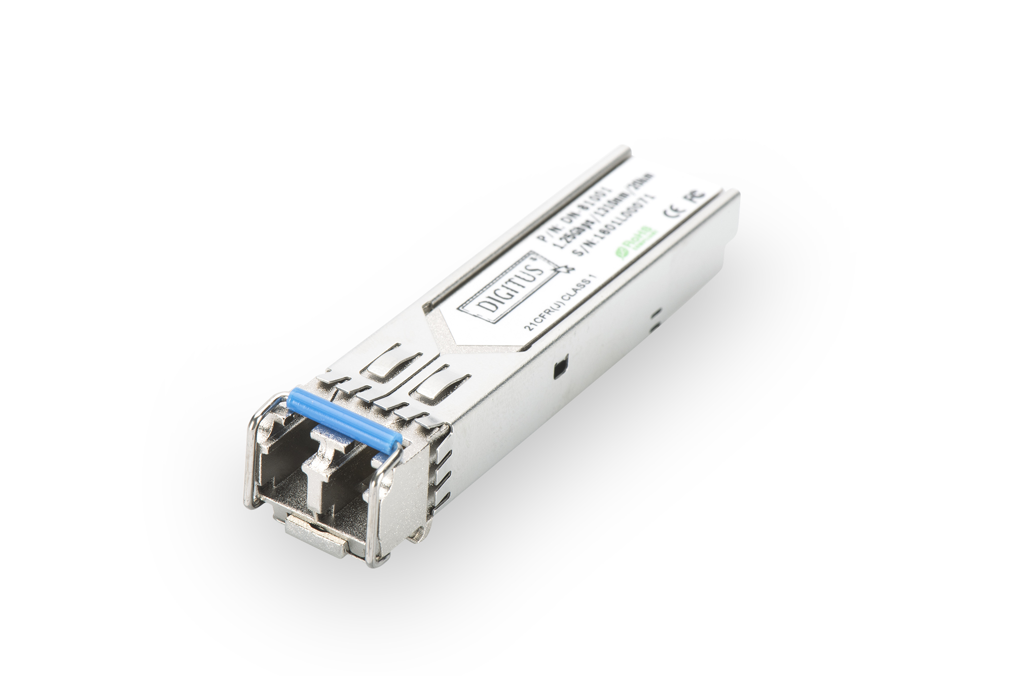 DIGITUS DN-81001 mini GBIC (SFP) Modul, 1,25 Gbps, 20km DIGITUS DN-81001 mini GBIC (SFP) Modul, 1,25 Gbps, 20km