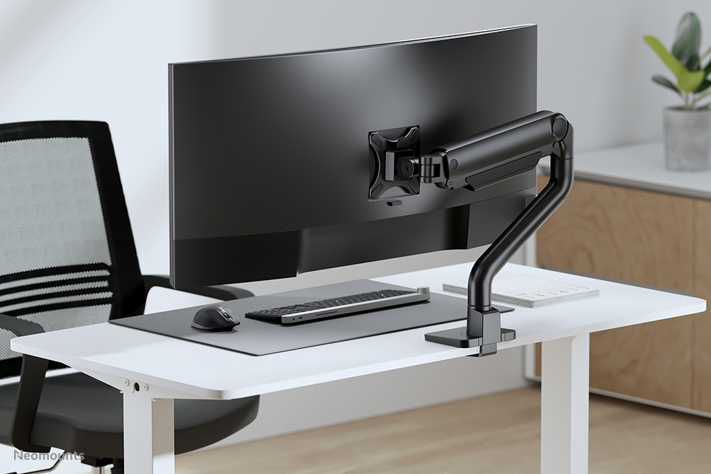 Neomounts Select Desk Mount single display topfix clamp &grommet