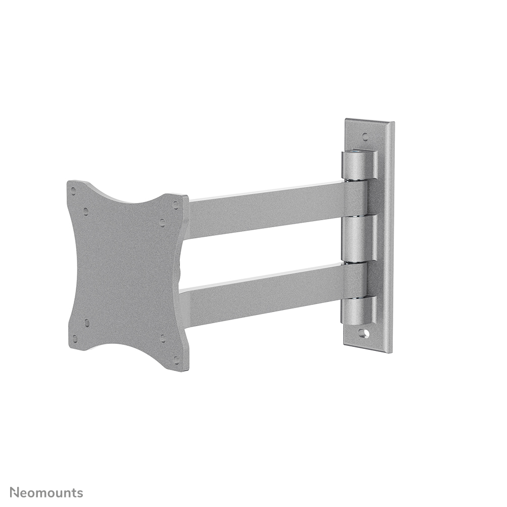 monitor-arm, wandhalterung, verstellbar, doppeltarm, silbern