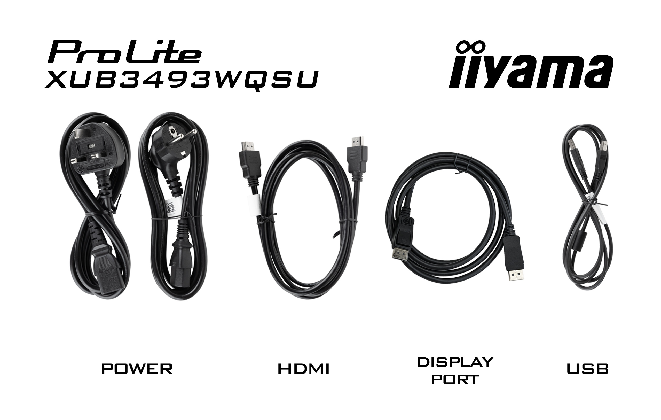 IIYAMA Monitor XUB3493WQSU-B6 Adapter, Elektronik, Kopfhörer