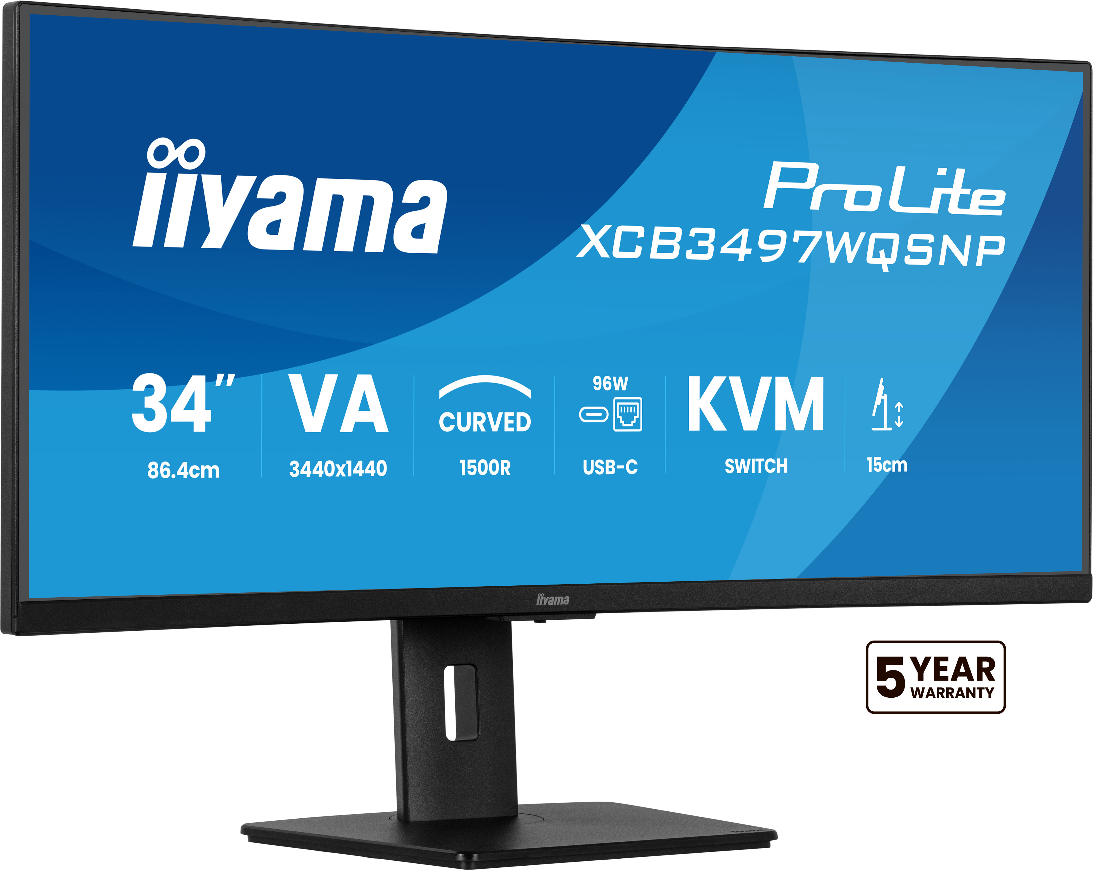 IIYAMA Monitor XCB3497WQSNP-B1 Computerausrüstung, Überwachen, Bildschirm, FERNSEHER