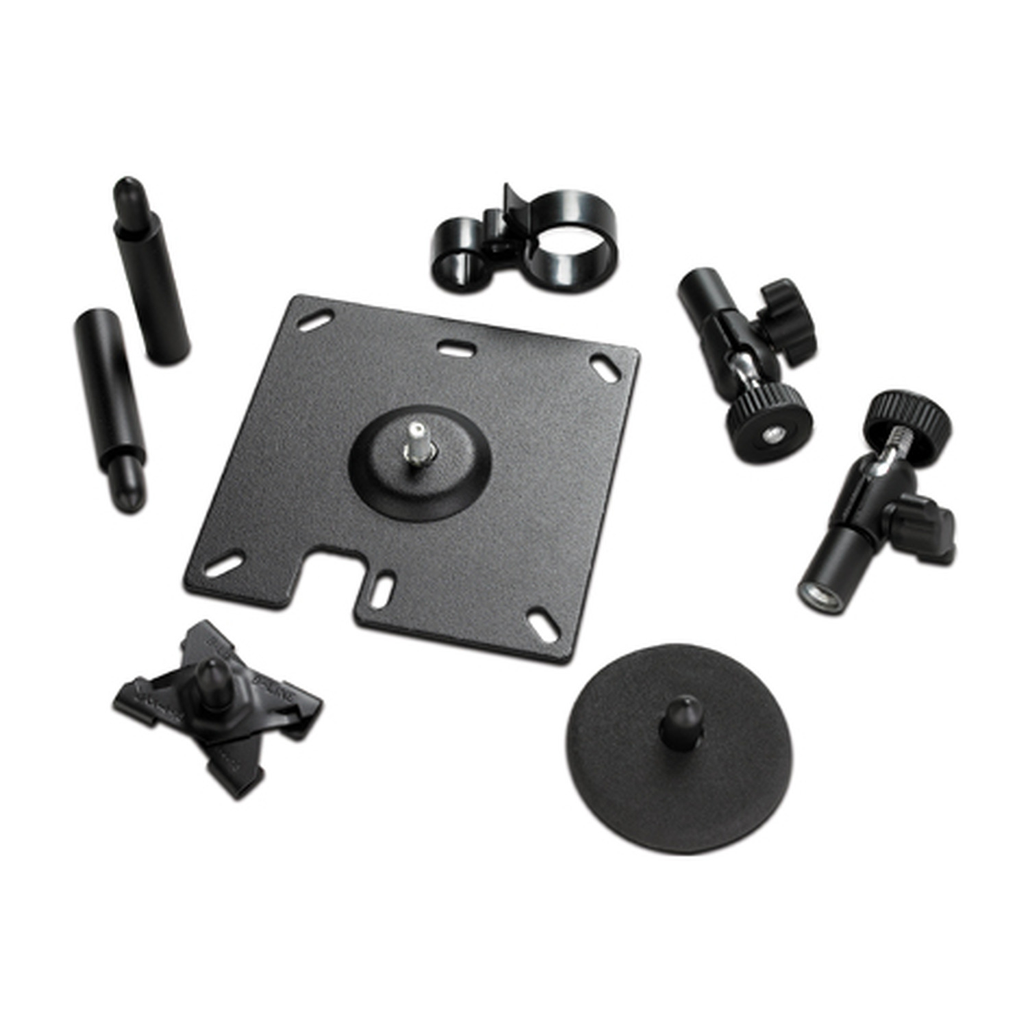 monitorarm montage, platte, verstellbares gelenk, schraubknopf, gimbal-basis
