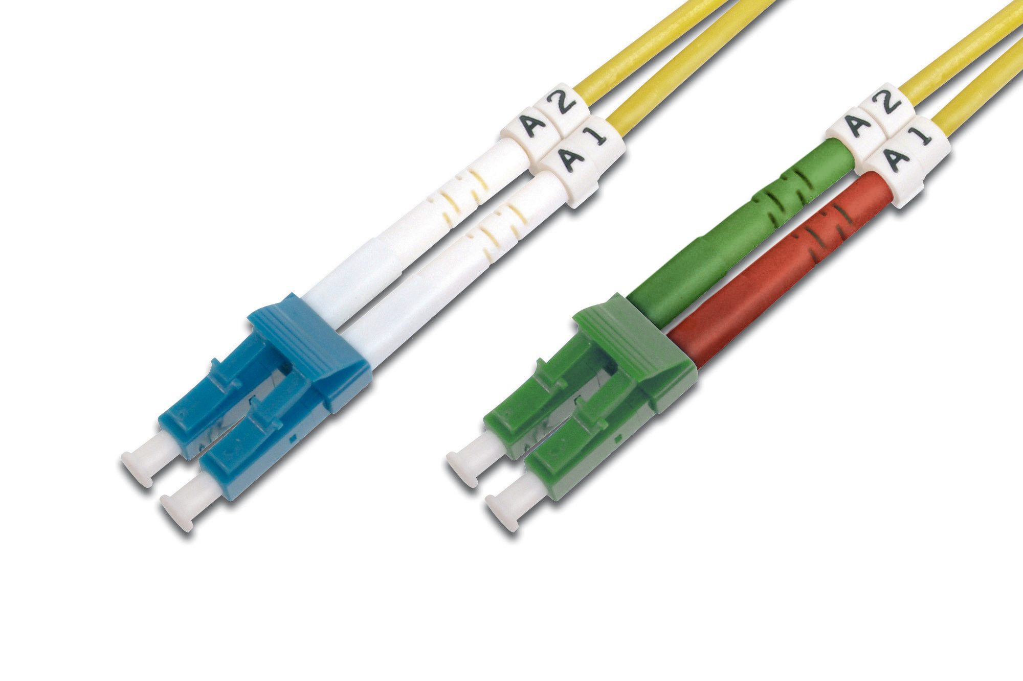 DIGITUS DK-293LCA3LC-02 LWL Singlemode Patchkabel, LC (APC) / LC Kabel, Dynamit, Waffe