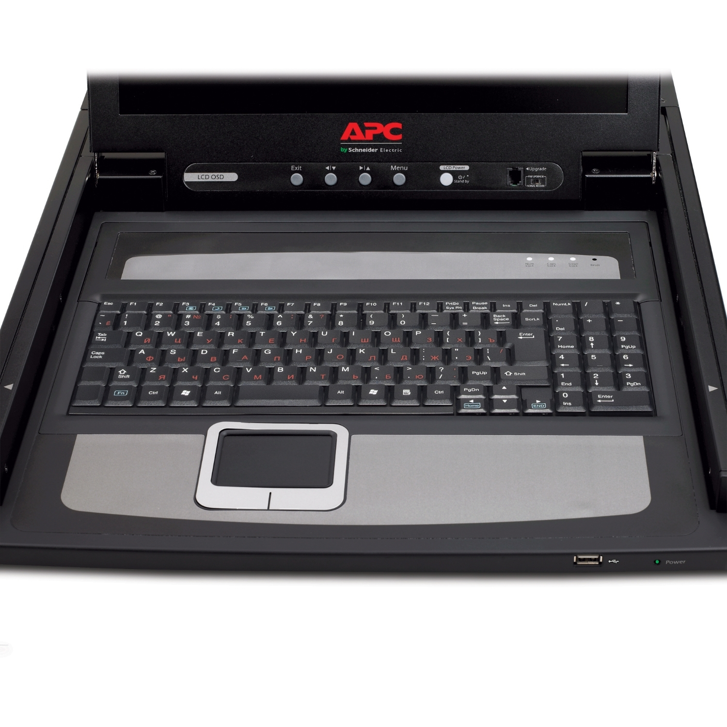 laptop, Tastatur, Trackpad, DVD-Laufwerk, APC-Branding