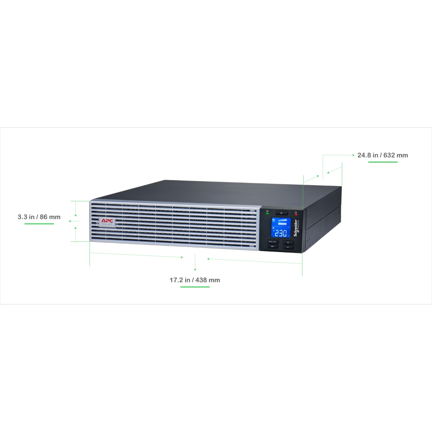 USV, Unterbrecher-UPS, Rackmount-UPS, USV-Gerät, Netzspannungs-Checker