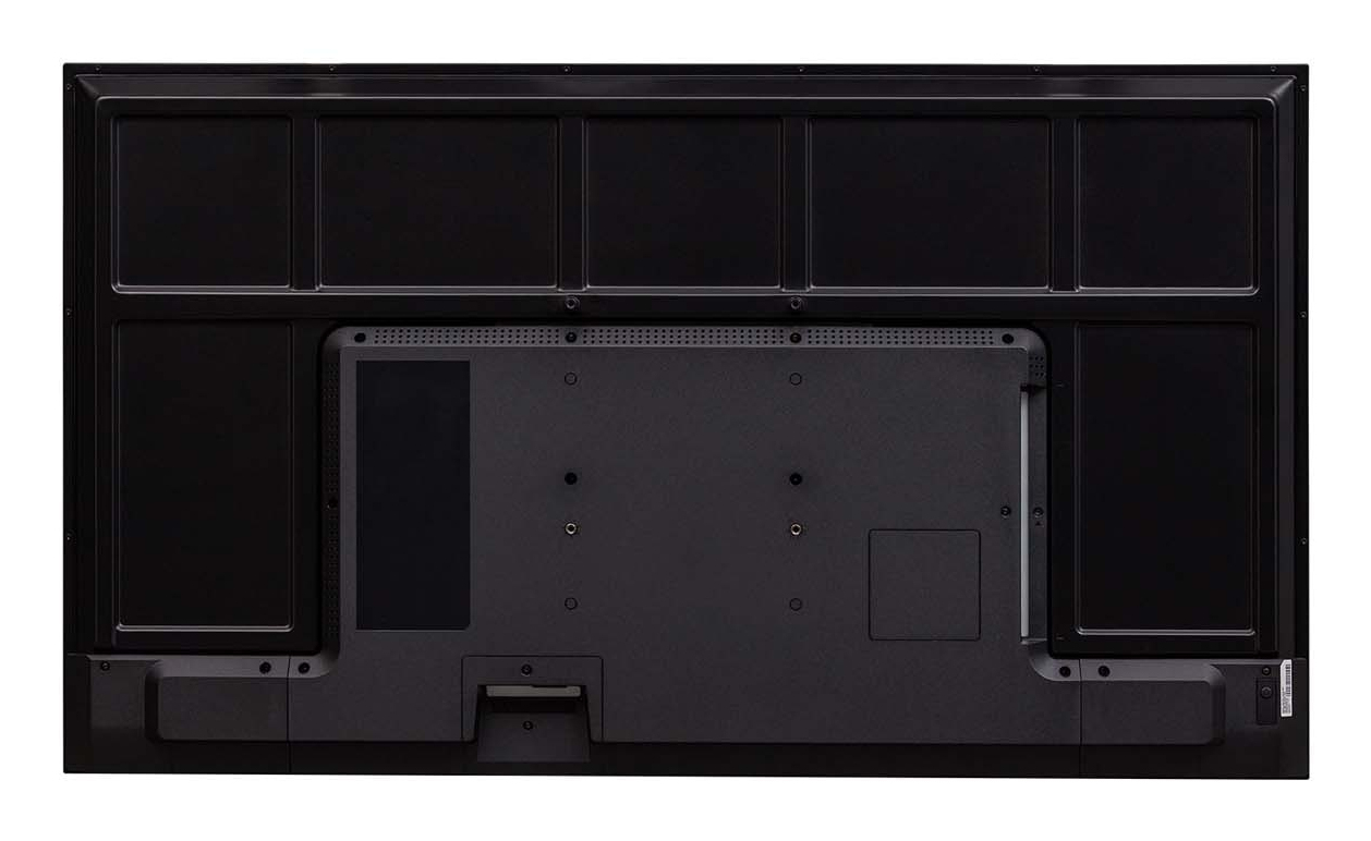 monitor, Rückseite, schwarz, Panel, Montagebohrungen