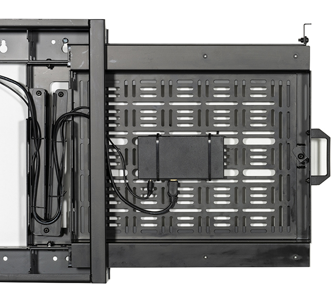 B-TECH Wandhalter mit seitlich Ausziehbarem AV-Ablagefach  BT7883/B