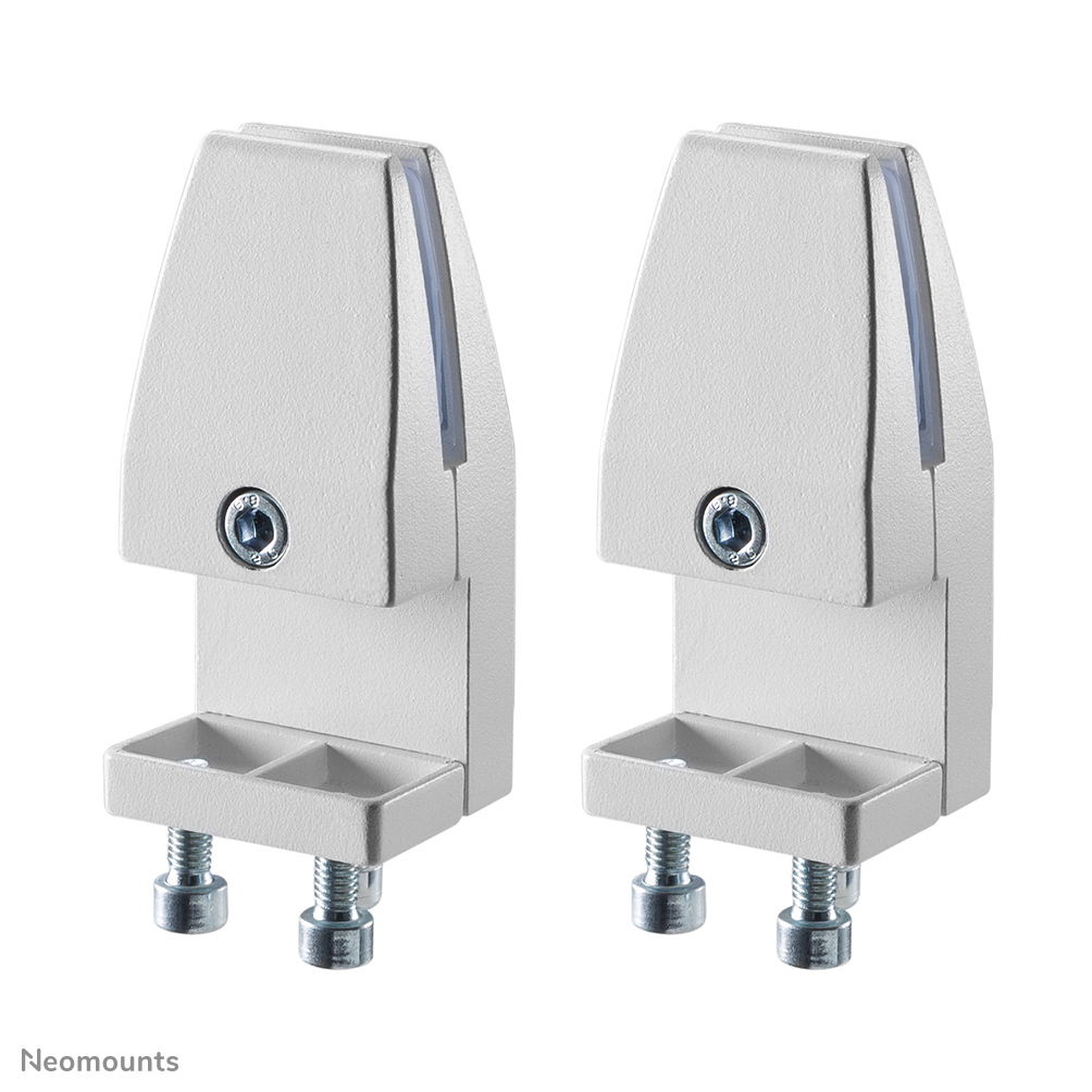 Monitorhalterung, Klemmhalter, Metall, Weiß, 2er-Set