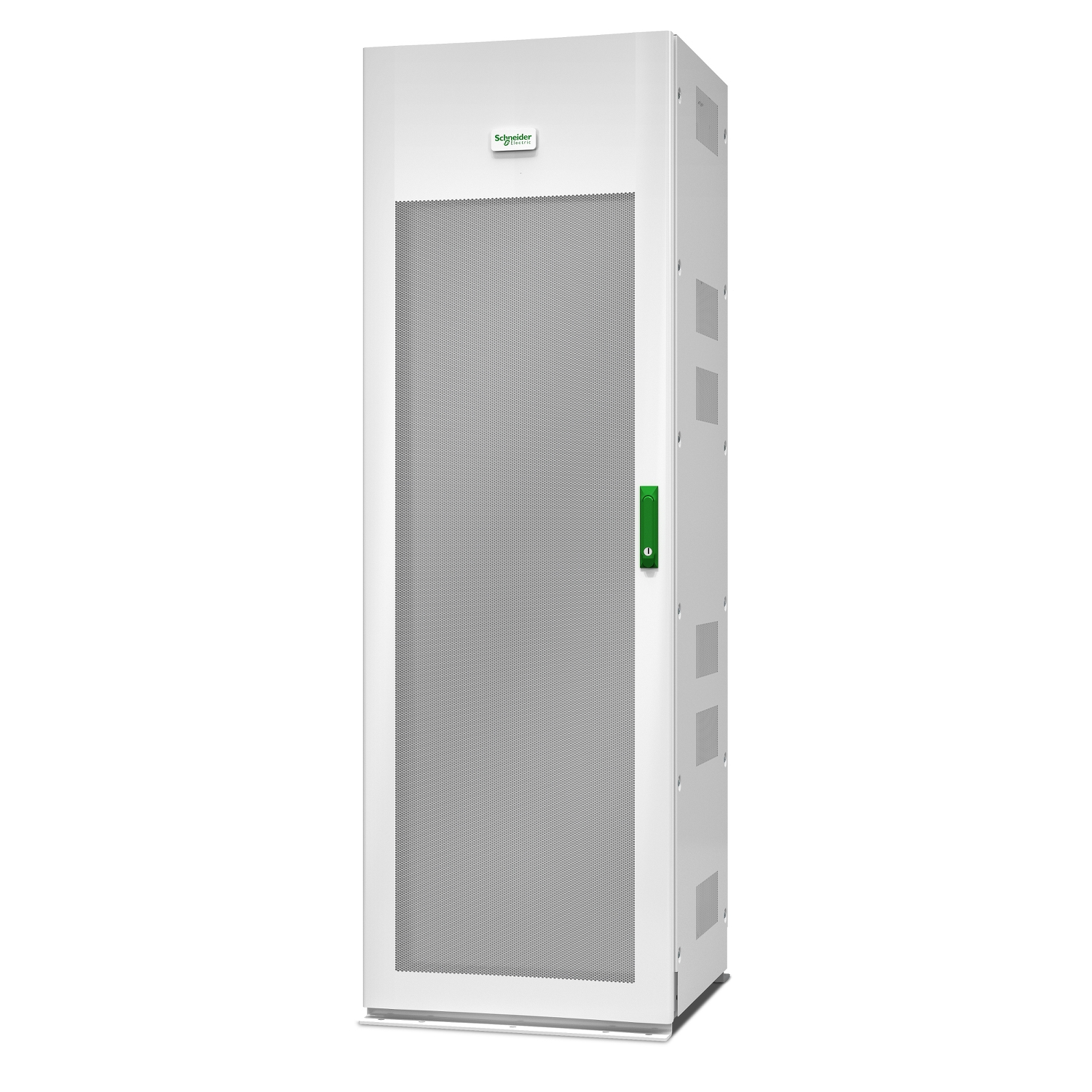 Server-Schrank, elektrischer Schrank, Mesh-Tür, grüner Griff, Schneider-Aufkleber