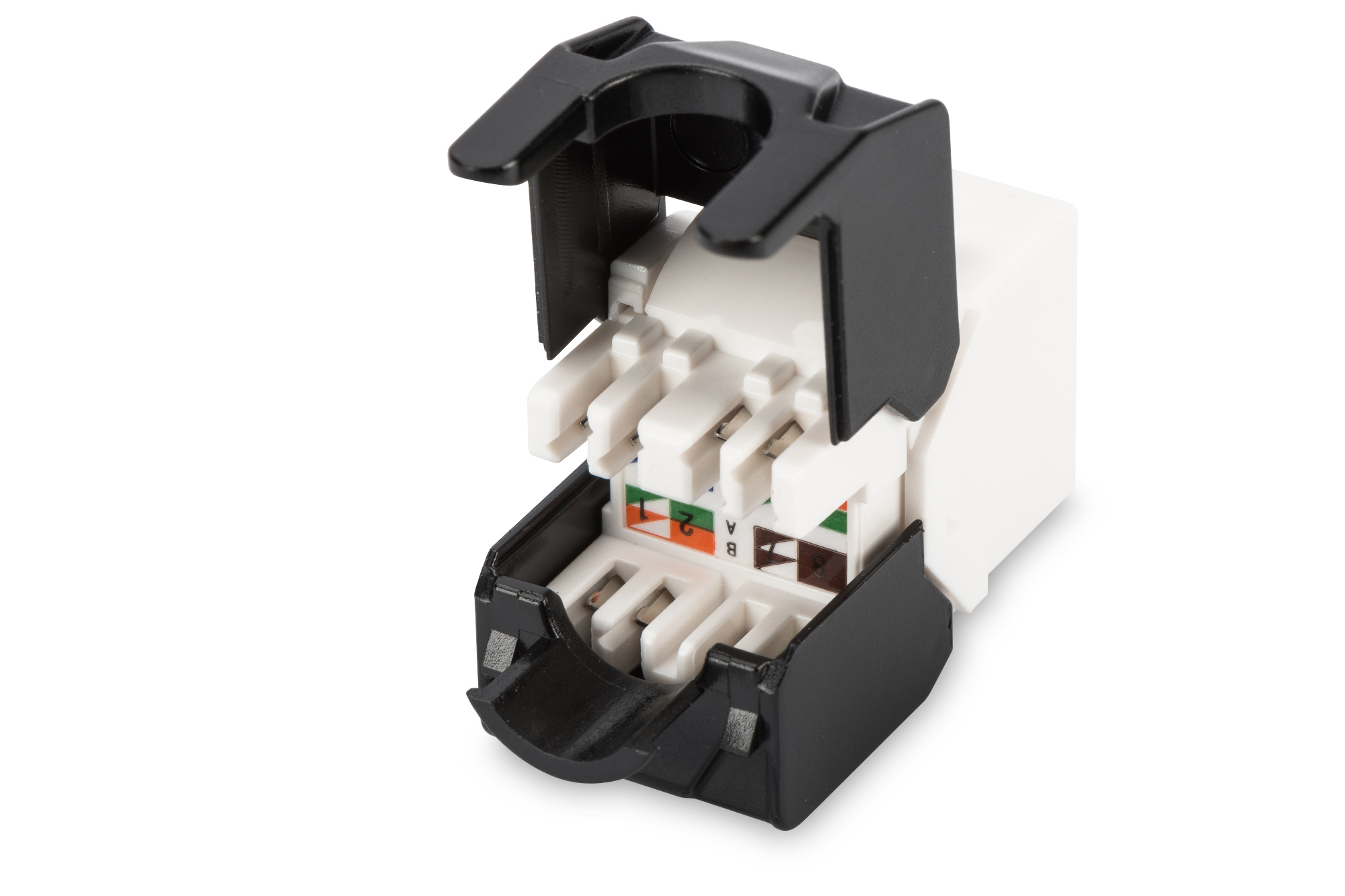 Kabelstecker, Wago-Adapter, Steckverbinder, 6-polig, weiß-schwarz
