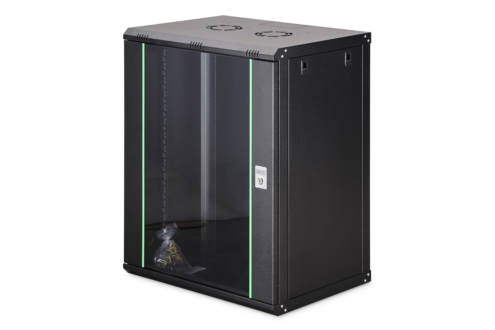 DIGITUS DN-19 16-U-EC-SW Wandgehäuse Dynamic Basic Serie - 600x450 mm (BxT) Elektronik, Hardware, Sprecher, Computer, Computerausrüstung