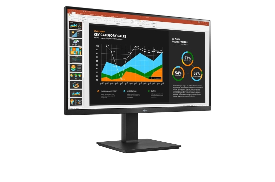 LG Monitor  27" 27BQ75QB-B QHD HDMI DP USB Audio IPS 16:9 schwarz