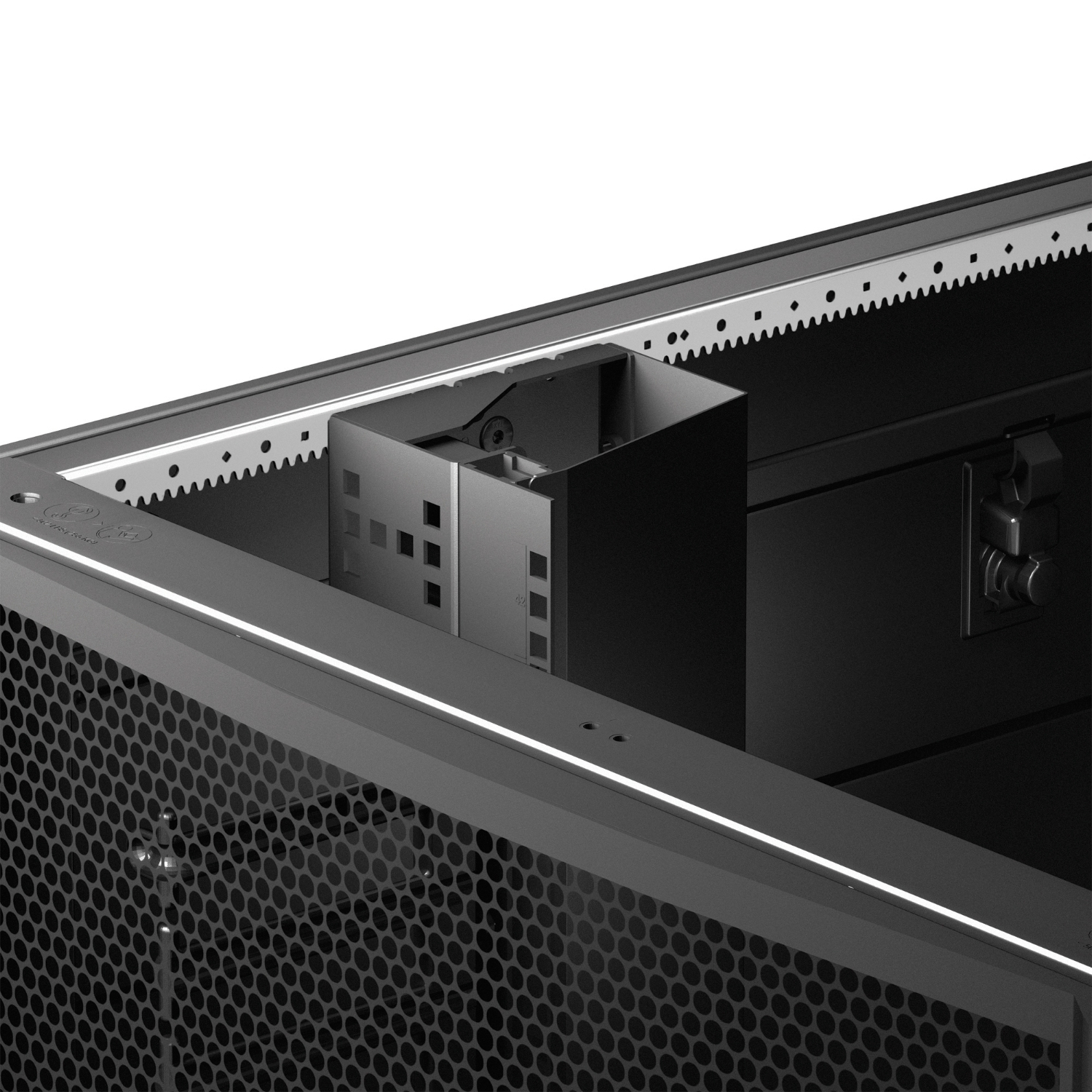 server, computer, rack, metall, belüftung