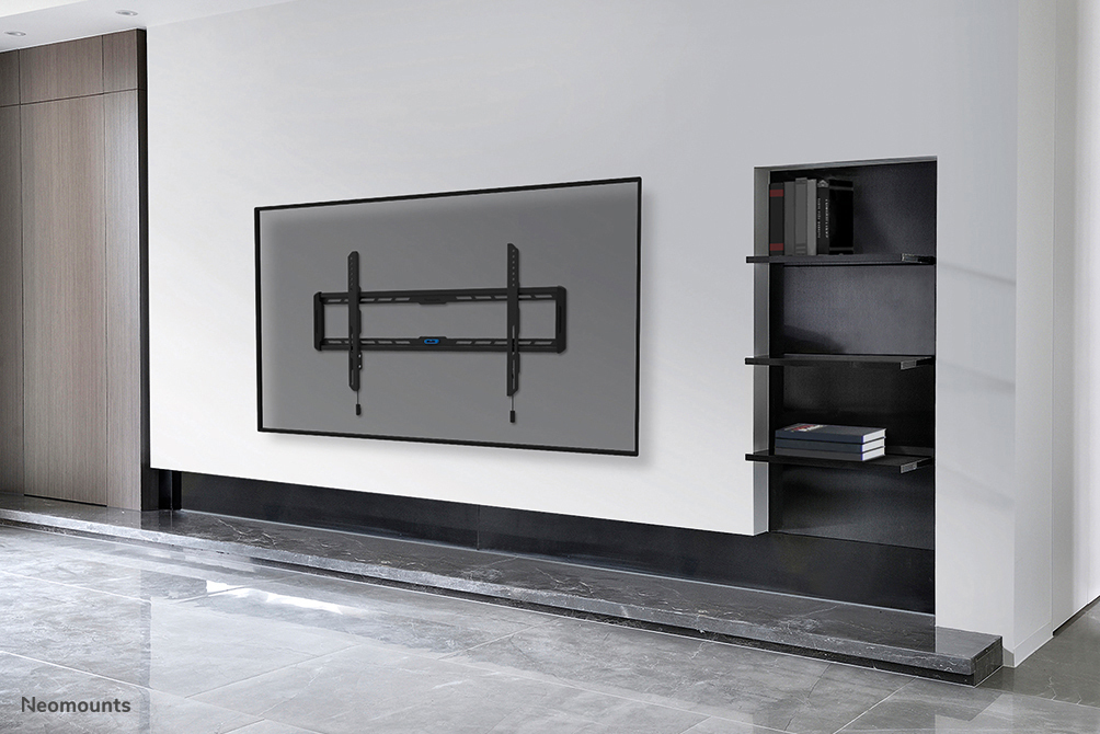 TV-Halterung,  Wandhalterung versteckt,  Wandpaneel,  Wohnzimmer,  Konsolenauszug