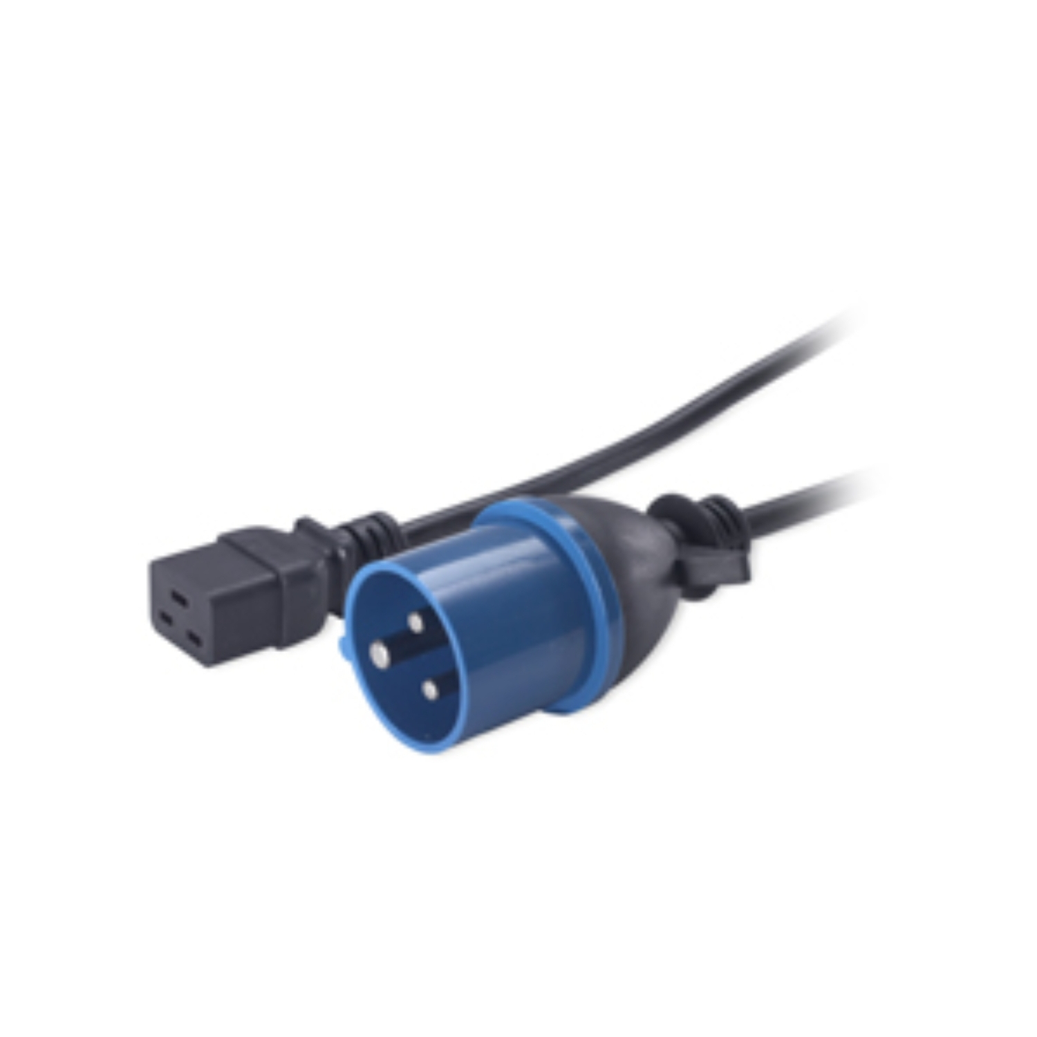 Kabeladapter, Drehtsocket, CEE 7/7 Stecker, IP44 Schutzkappe, Kabelanschluss