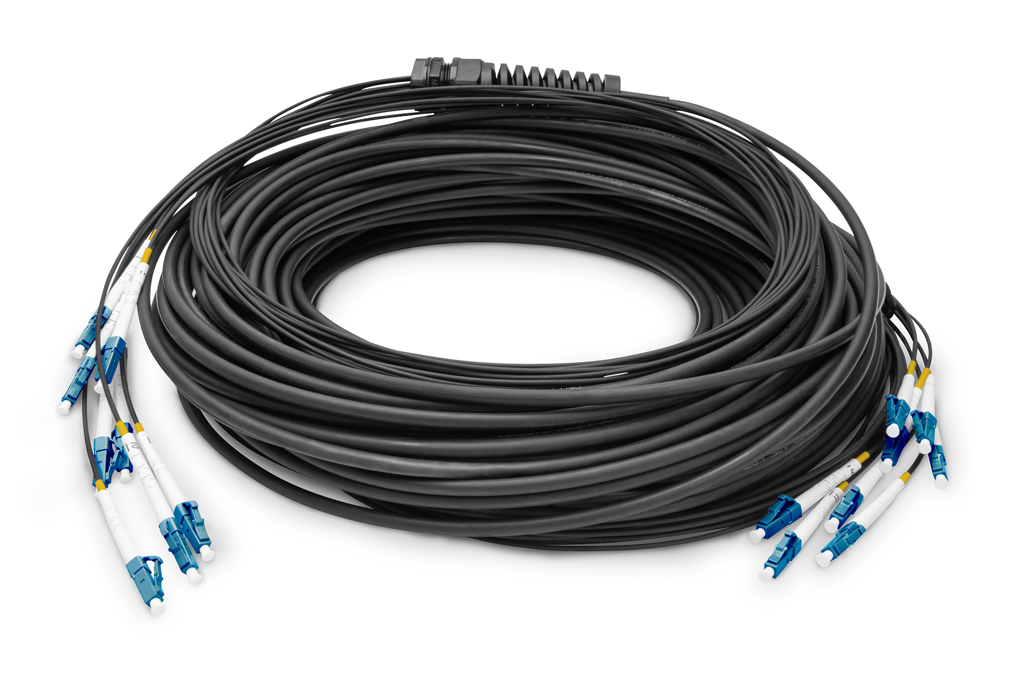 DIGITUS DK-2A338U030BK-BBB Vorkonfektionierte Glasfaser Universal Breakout Kabel, Singlemode OS2, 8 Fasern, LC/UPC - LC/UPC DIGITUS DK-2A338U030BK-BBB Vorkonfektionierte Glasfaser Universal Breakout Kabel, Singlemode OS2, 8 Fasern, LC/UPC - LC/UPC